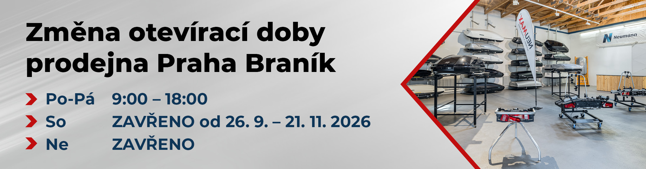 Otevírací doba soboty Braník 2026