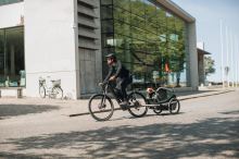 Thule Bexey M vozík za kolo pro psa - zelená hazy green (14)