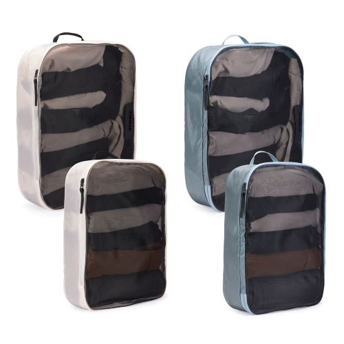 Thule Packing cube sada 2 velké a 2 střední organizéry TPCS205 - bílá/Pond Gray